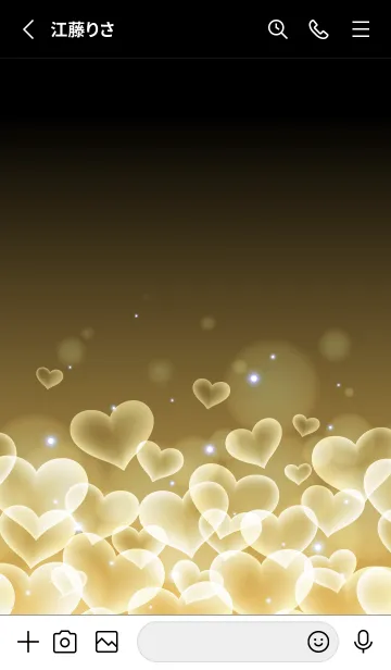 [LINE着せ替え] HONEY YELLOW HEARTの画像2