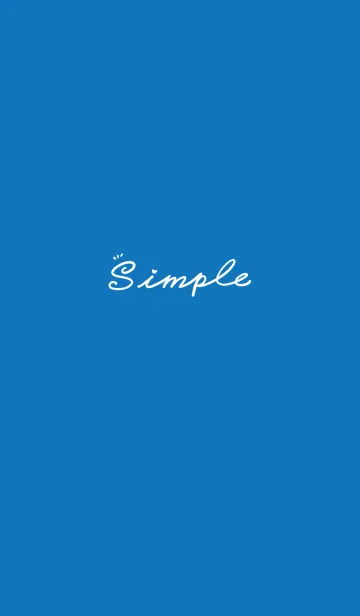 [LINE着せ替え] Simple Color J-blue (bw4)の画像1