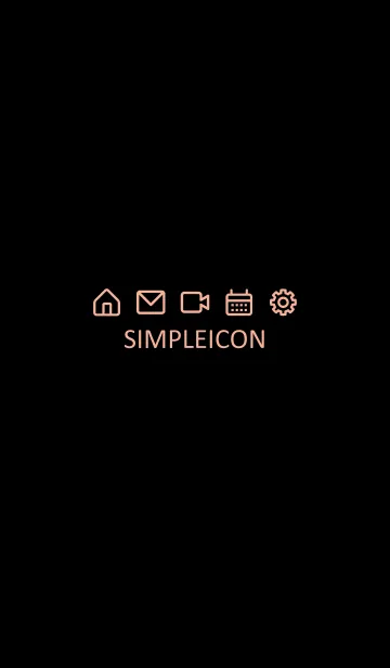 [LINE着せ替え] SIMPLE ICON -BLACK- 17の画像1