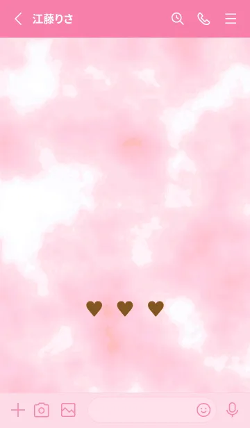 [LINE着せ替え] ♥♥♥81の画像2