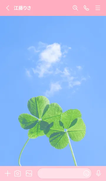 [LINE着せ替え] 四つ葉のクローバー Cuddle #7-6の画像2