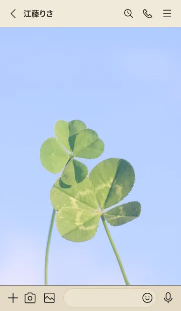 [LINE着せ替え] 四つ葉のクローバー Cuddle #9-6の画像2