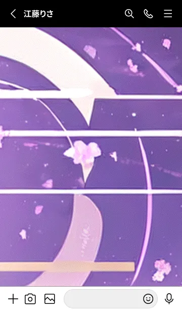 [LINE着せ替え] 月光夜桜#CV015。の画像2