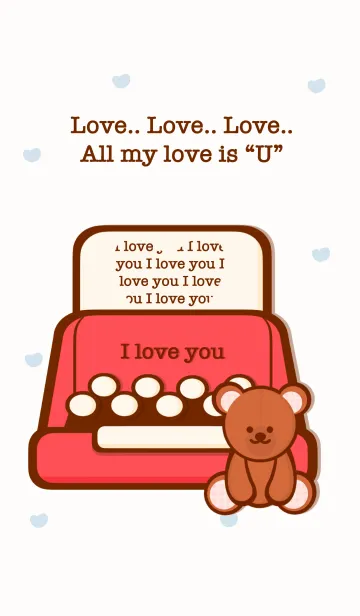 [LINE着せ替え] Love you Love letter 4の画像1