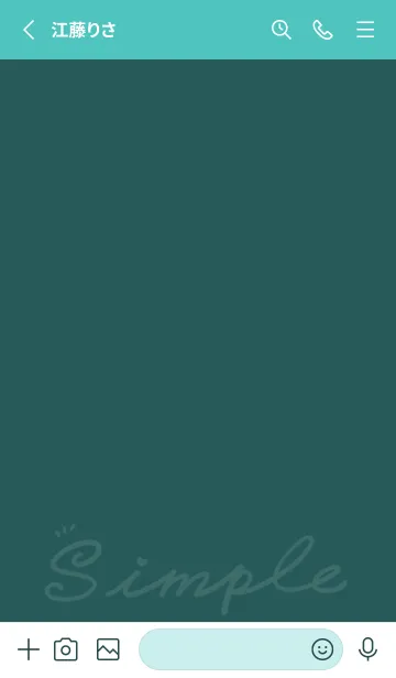 [LINE着せ替え] Simple Color J-Deep Indigo (Gr10)の画像2