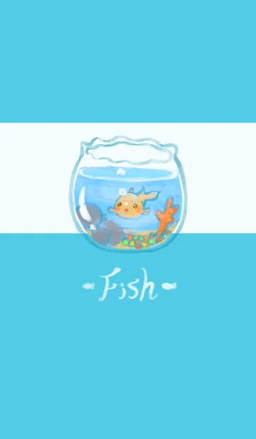 [LINE着せ替え] Small Fish Tank - Indigo (Bl3)の画像1