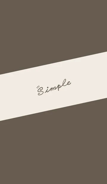 [LINE着せ替え] Simple Lines J-Brown (br2)の画像1