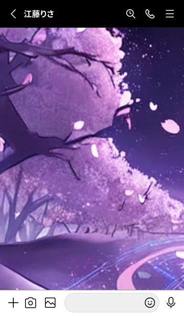 [LINE着せ替え] 月光夜桜#CW020。の画像2