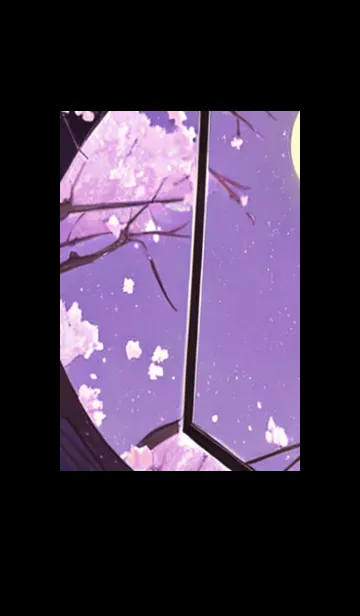 [LINE着せ替え] 月光夜桜#CW011。の画像1