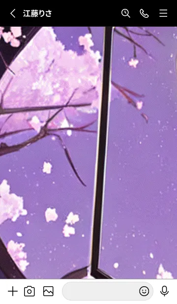 [LINE着せ替え] 月光夜桜#CW011。の画像2