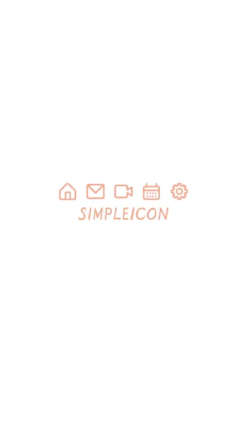 [LINE着せ替え] SIMPLE ICON -WHITE- 17の画像1