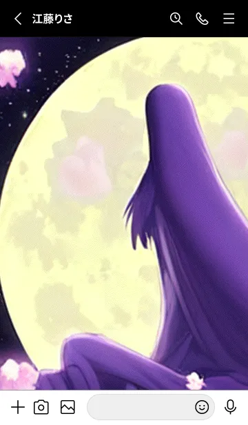 [LINE着せ替え] 月光夜桜#CW03。の画像2