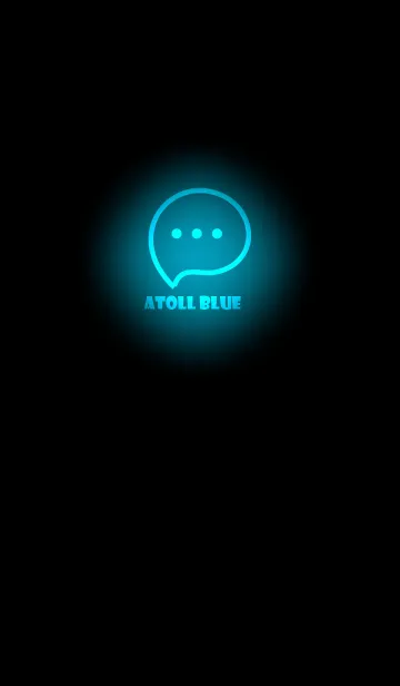 [LINE着せ替え] Atoll Blue  Neon Theme V3 (JP)の画像1