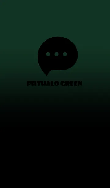 [LINE着せ替え] Black & Phthalo Green Theme V3 (JP)の画像1