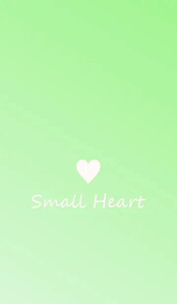 [LINE着せ替え] Small Heart *Green Gradation 6*の画像1