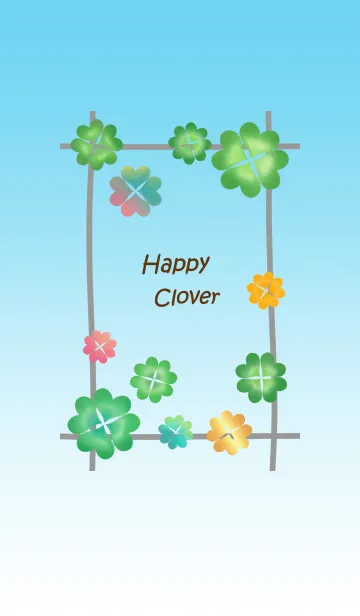 [LINE着せ替え] 幸せになるクローバー 3の画像1