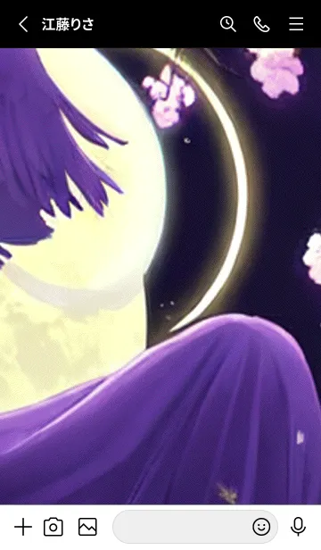 [LINE着せ替え] 月光夜桜#CW022。の画像2