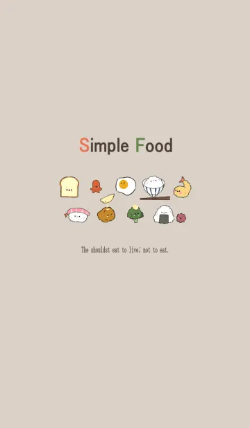 [LINE着せ替え] Simple Foodの画像1