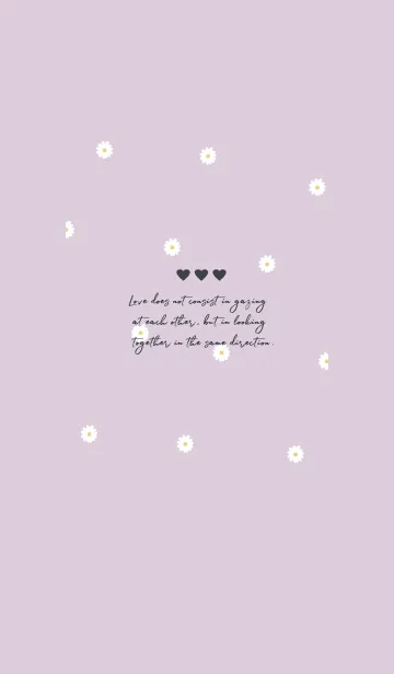 [LINE着せ替え] Daisy Days :purple blackの画像1