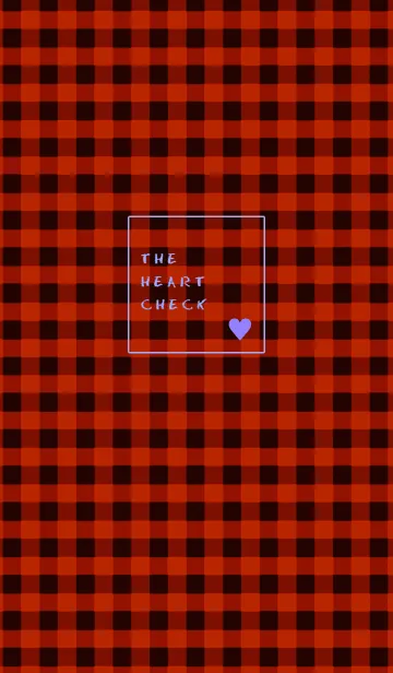 [LINE着せ替え] ザ ハート チェック .12の画像1