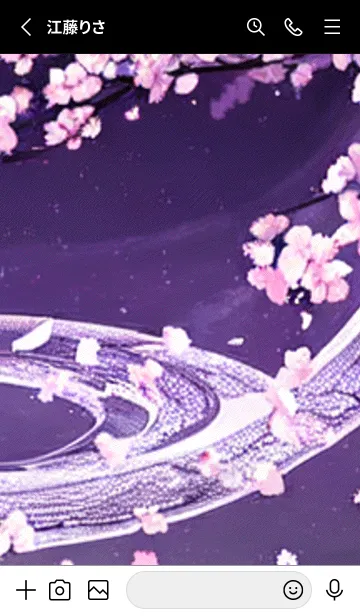 [LINE着せ替え] 月光夜桜#CX11。の画像2