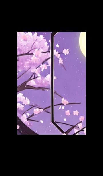 [LINE着せ替え] 月光夜桜#CW019。の画像1