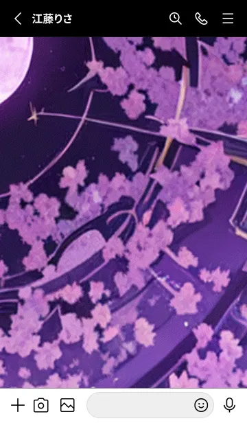 [LINE着せ替え] 月光夜桜#CW018。の画像2