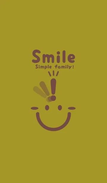 [LINE着せ替え] スマイル＆ヒラメキ ペールマスタードの画像1