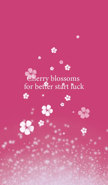 [LINE着せ替え] ピンク : 春の運気UP 桜の画像1