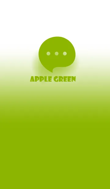 [LINE着せ替え] Apple Green & White Theme V.4 (JP)の画像1