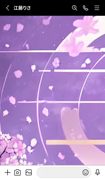 [LINE着せ替え] 月光夜桜#CX111。の画像2