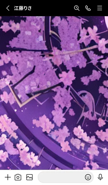 [LINE着せ替え] 月光夜桜#CX16。の画像2