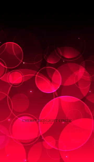 [LINE着せ替え] CHERRY RED LIGHT CIRCLEの画像1