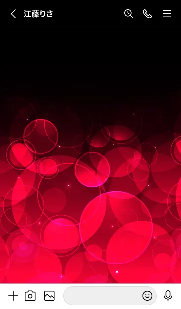 [LINE着せ替え] CHERRY RED LIGHT CIRCLEの画像2