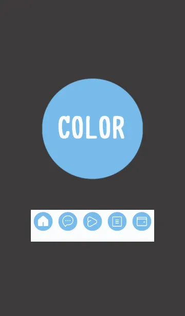 [LINE着せ替え] blue color A25の画像1