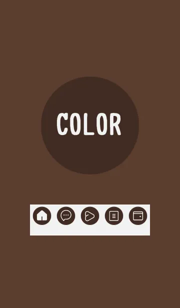 [LINE着せ替え] brown color A21の画像1