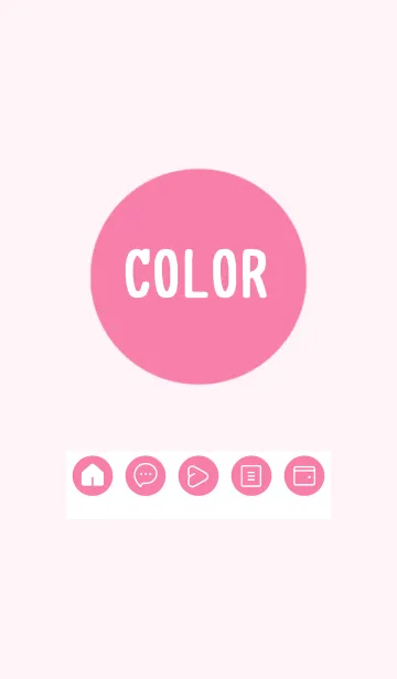 [LINE着せ替え] pink color A21の画像1