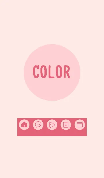 [LINE着せ替え] pink color A22の画像1