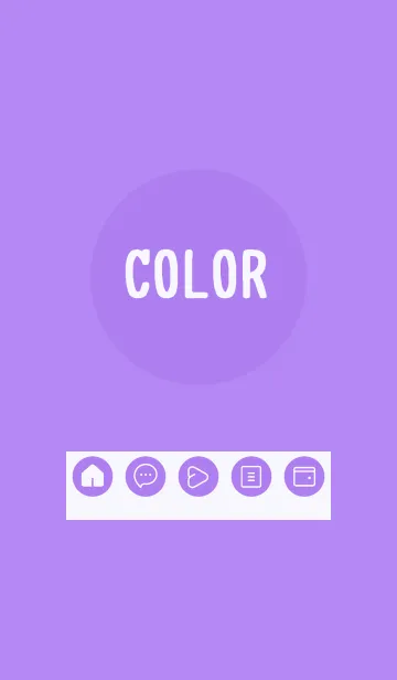 [LINE着せ替え] purple color A21の画像1