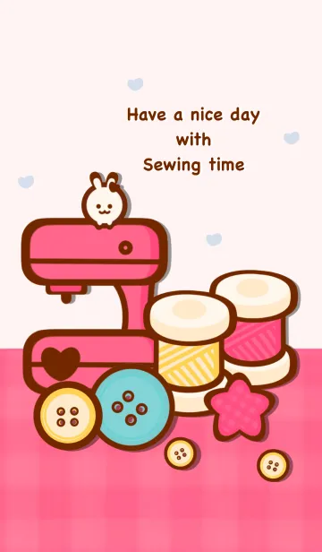 [LINE着せ替え] I love sewing 7 :)の画像1