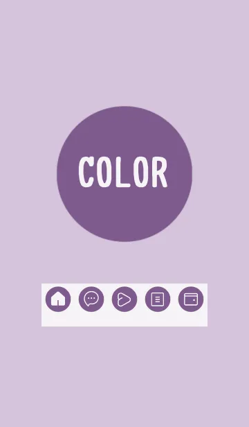 [LINE着せ替え] purple color A25の画像1