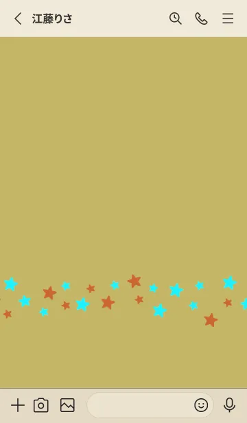 [LINE着せ替え] SIMPLE COLOR STAR THEME 5の画像2