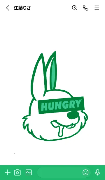 [LINE着せ替え] ハングリー.ラビット 50の画像2