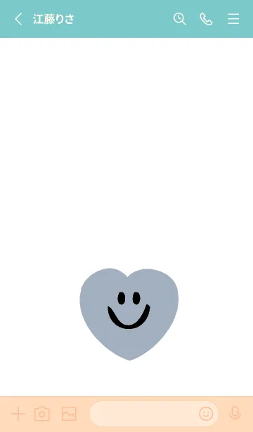 [LINE着せ替え] ハート スマイル _85の画像2