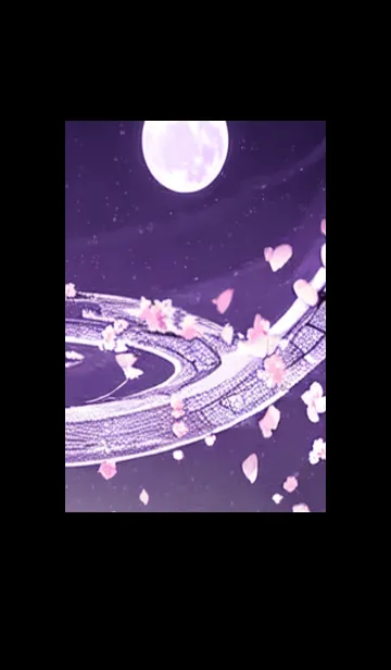 [LINE着せ替え] 月光夜桜#CX130。の画像1