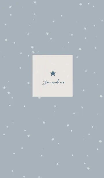 [LINE着せ替え] pattern star#dusty blueの画像1