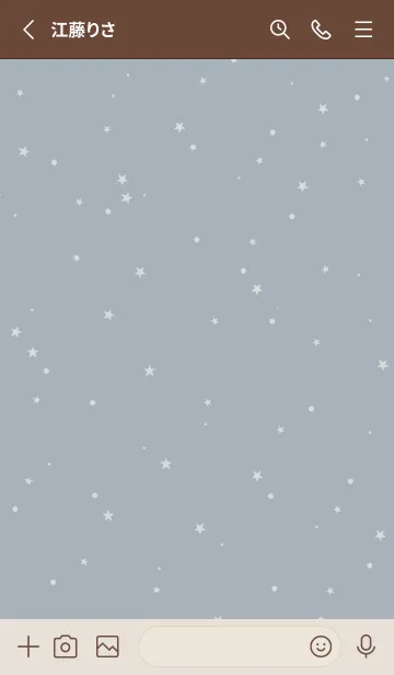 [LINE着せ替え] pattern star#dusty blueの画像2
