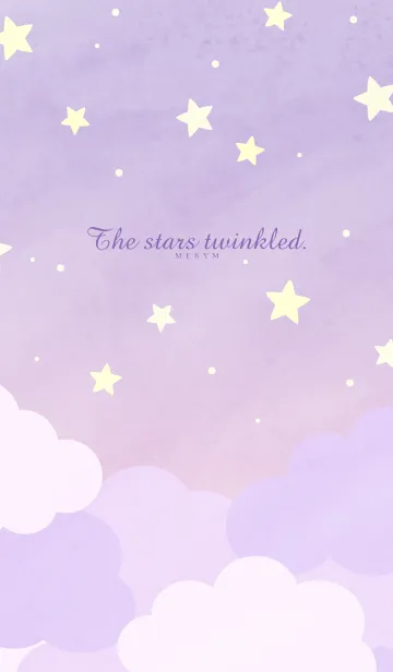 [LINE着せ替え] The stars twinkled-PURPLE 8の画像1