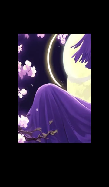 [LINE着せ替え] 月光夜桜#CX124。の画像1