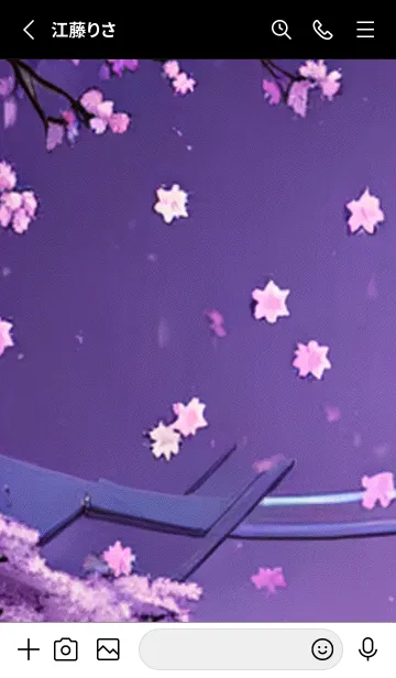 [LINE着せ替え] 月光夜桜#CX113。の画像2